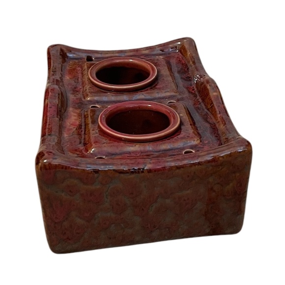 Ceramic Fire-pot with‎ Two Reservoirs Snuffer,  NEW - Picture 4 of 9
